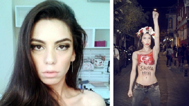 Femen üyesi Türk kızına seks kaseti şoku