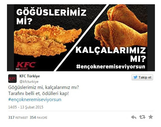 KFC'den tepki çeken reklam! Göğüslerimiz mi.. - Resim: 1