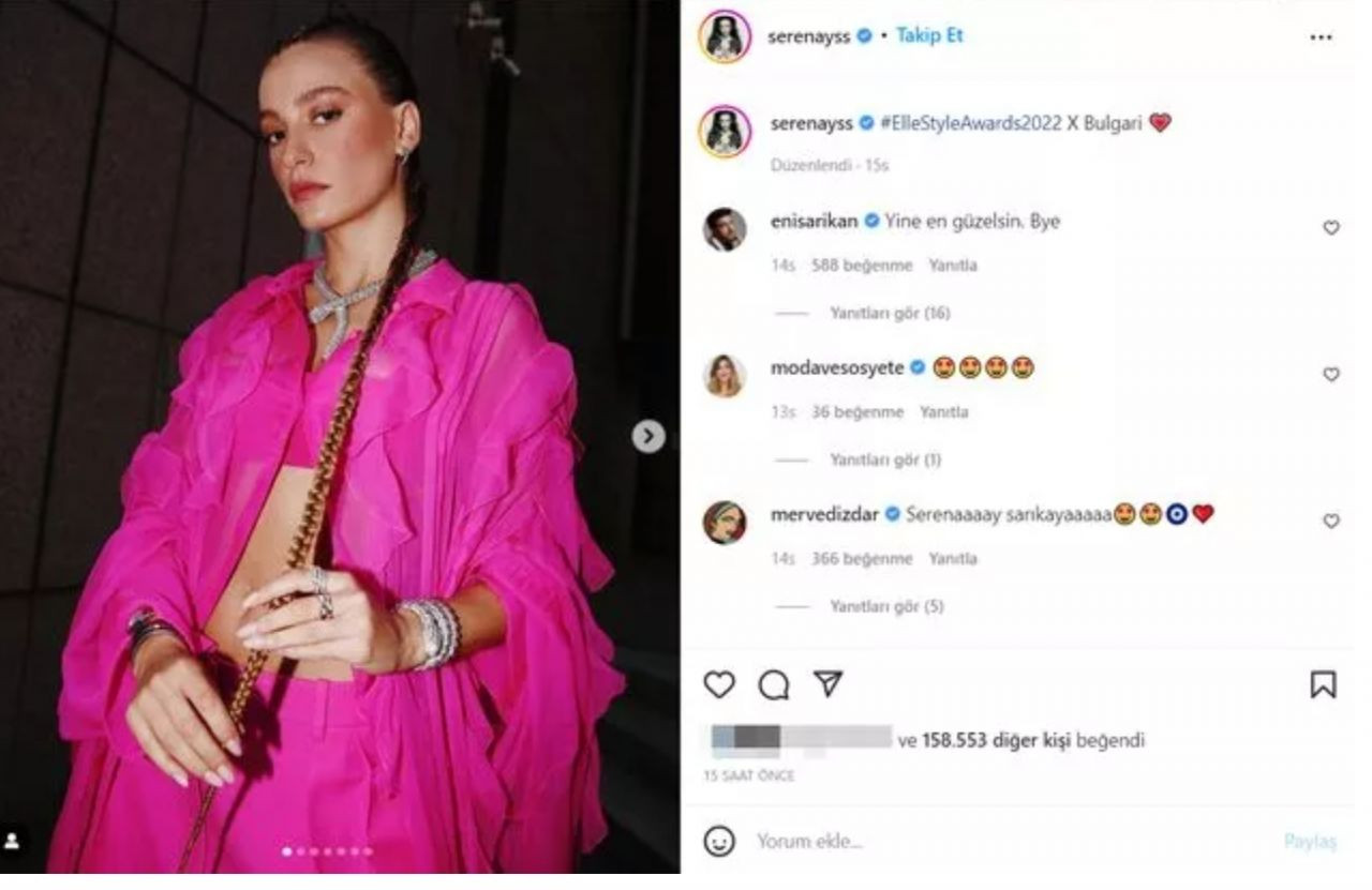 Serenay Sarıkaya'nın Göbeği Açık Stili Sosyal Medyada Olay Oldu - Resim: 2