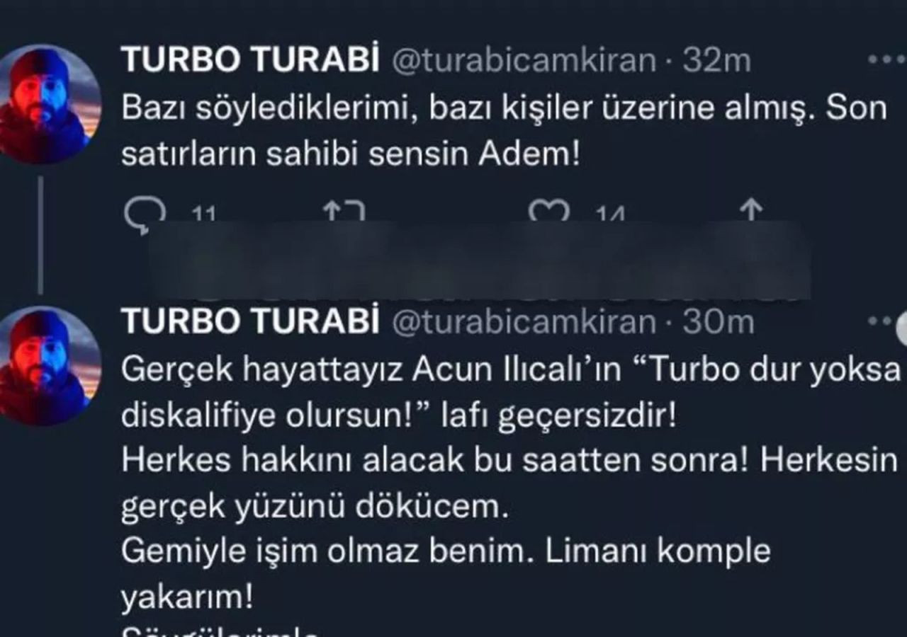 Survivor Turabi ve Âdem Kılıçcı Birbirine Girdi! Çok Sert Sözler