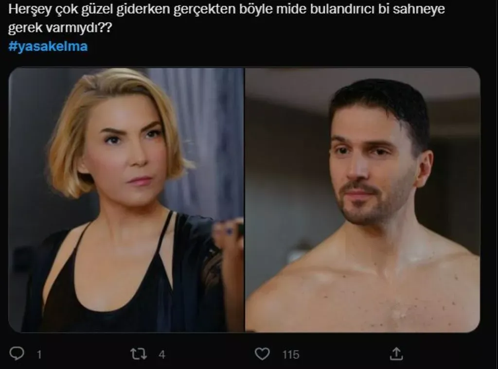 Yasak Elma'da Kumru'nun annesi Handan Şebnem Dönmez kızının sevgilisiyle yatağa girdi