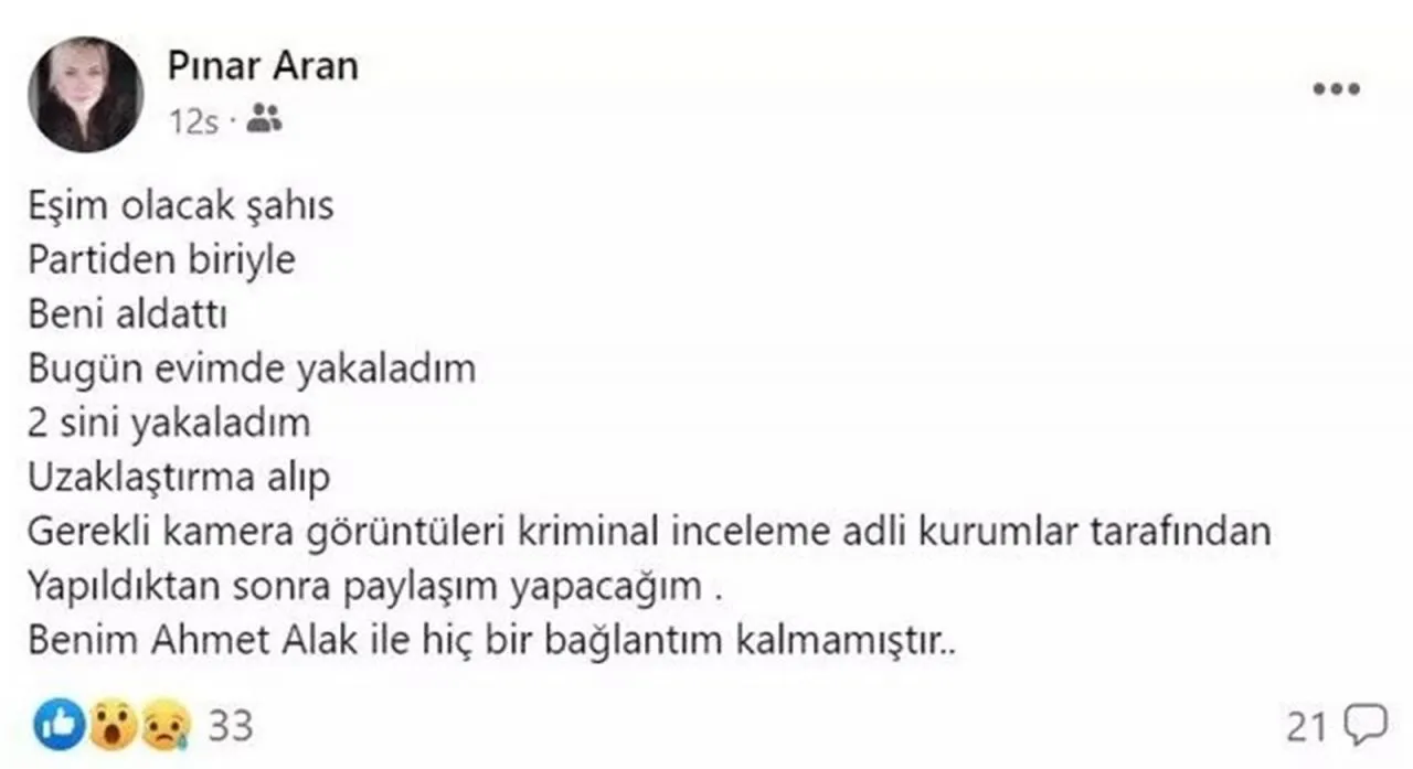 Aydın'da İYİ Parti'yi Sarsan Yasak Aşk skandalı: Kocam partili kadınla...
