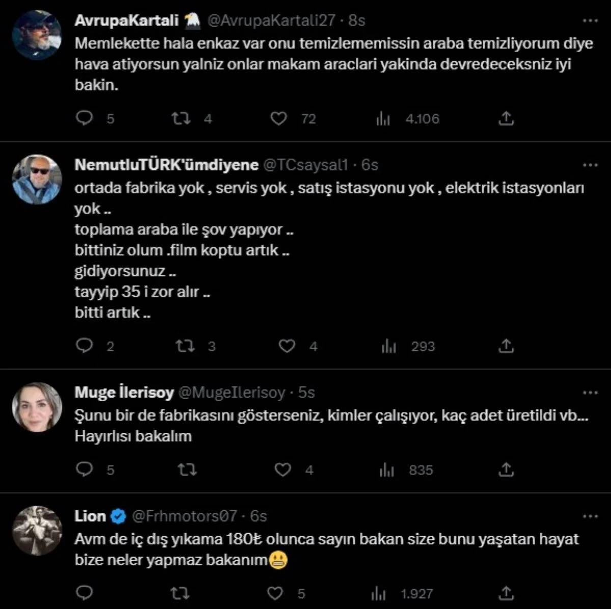 TOGG'u elleriyle yıkayan Varank'a sosyal medyada öğretmen maaşı tepkisi