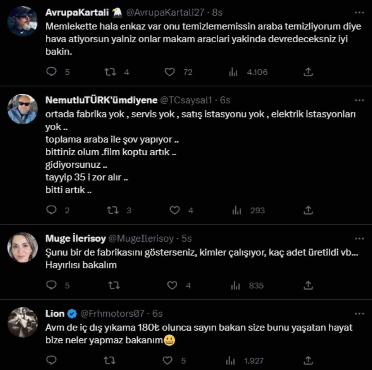 TOGG'u elleriyle yıkayan Varank'a sosyal medyada öğretmen maaşı tepkisi