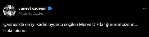 Merve Dizdar en iyi kadın oyuncu ödülüyle sosyal medyayı ayağa kaldırdı