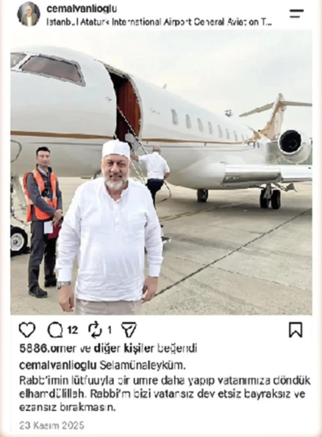 Yatın ardından şimdi de 19,5 milyon dolarlık jet iddiası! Uçaktaki isimler dikkat çekti