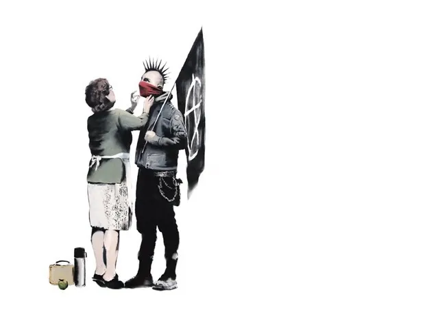 Bir sokak sanatçısı: Banksy