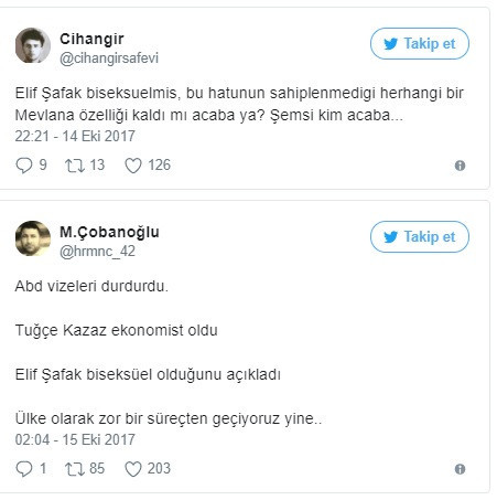 Sosyal medya Elif Şafak'ın biseksüellik itirafını konuşuyor