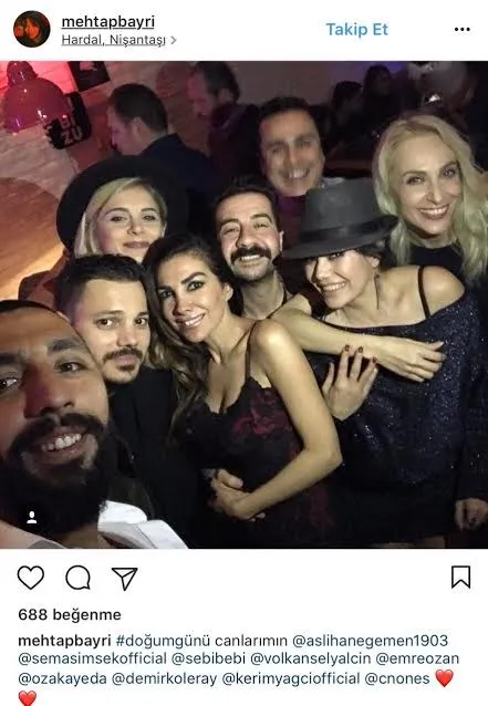 Sema Şimşek'in doğum gününde ünlüler geçidi