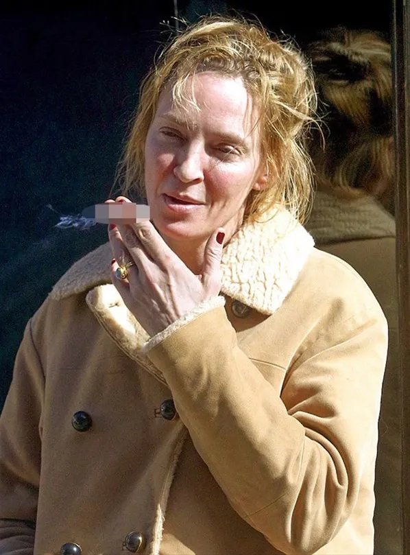 Ünlü yıldız Uma Thurman tanınmaz halde!