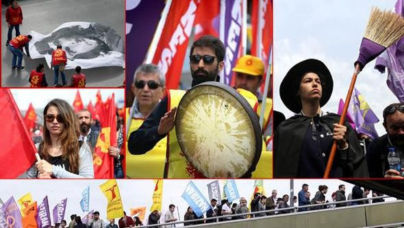 1 Mayıs miting alanından renkli görüntüler