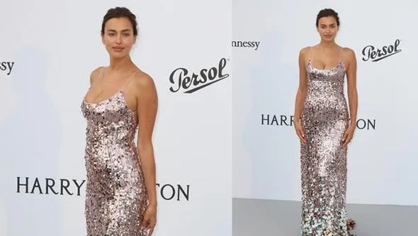Irina Shayk ışıltılı elbisesiyle tartışma yarattı