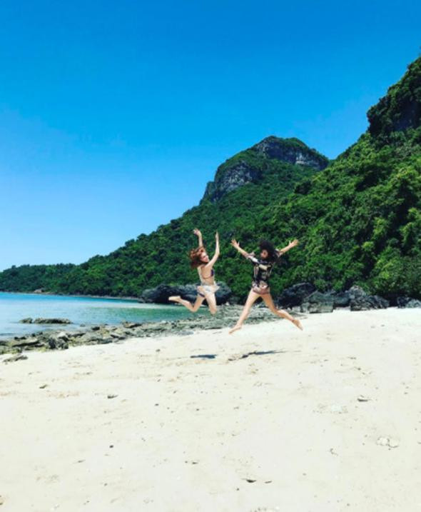 Elçin Sangu'nun Tayland tatilindeki en doğal halleri