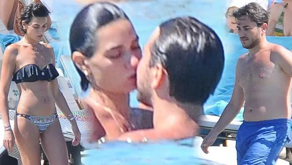 Hande Subaşı denizde öpüşürken yakalandı
