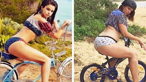 Ünlülerin Instagramdaki pozlarını taklit ediyor: Komik oluyor