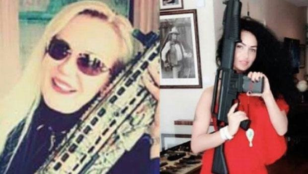 Dora Ercan'ın silahlarla dans pozu görenleri şoke etti