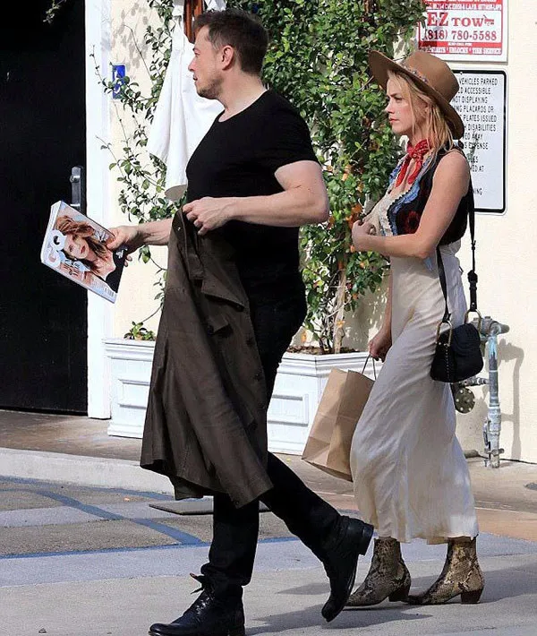 Amber Heard ile Elon Musk'tan ilk barış kareleri