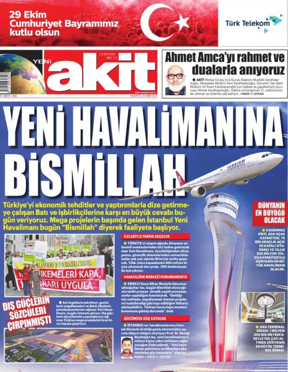 Hangi gazeteler 29 Ekim Cumhuriyet Bayramı'nı görmedi?