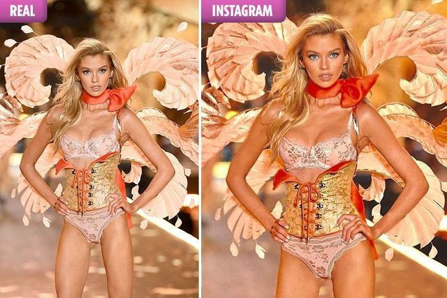 Victoria's Secret meleklerinin photoshoplu görüntüleri olay oldu