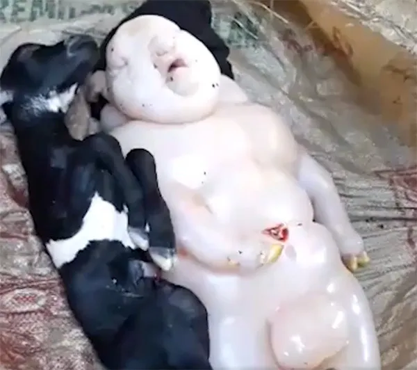 Keçiden yarı insan, yarı domuz doğdu! Görenler çığlık çığlığa bağırdı