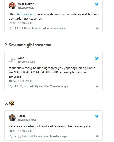 İfade veren Mark Zuckerberg sosyal medyanın diline fena düştü