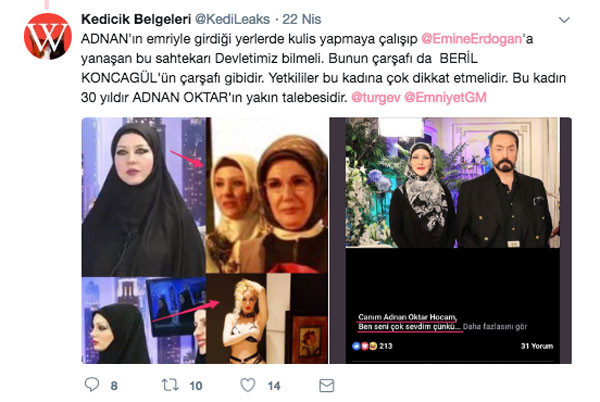 Yeni Akit: Kedicik, Emine Erdoğan'a yanaştı, KADEM'e sızdı