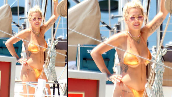 Rita Ora'dan tatil pozu