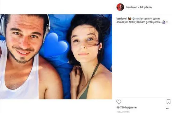 Büşra Develi'den Instagram'daki kalpli fotoğrafa açıklama