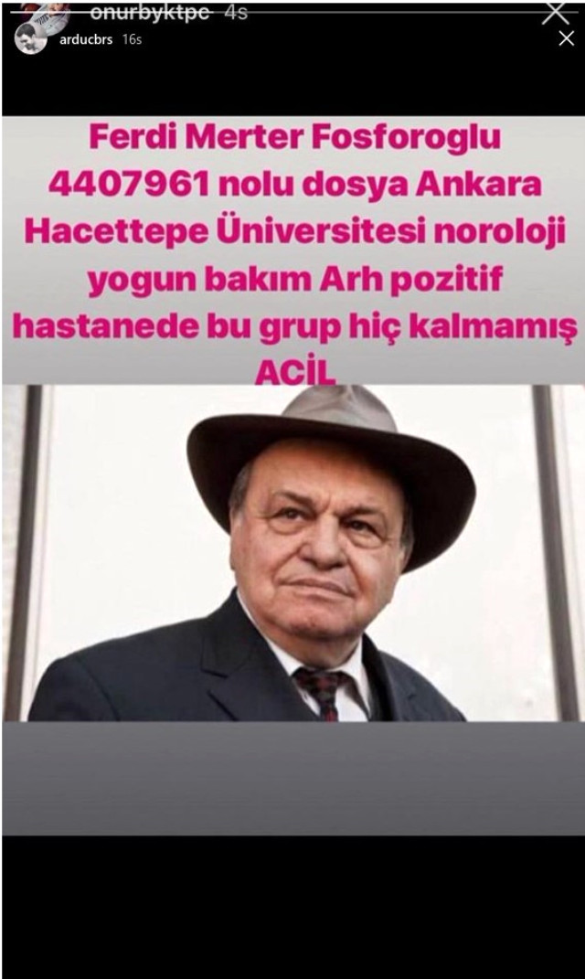 Kiralık Aşk ekibi yoğun bakımdaki Ferdi Merter'i unutmadı