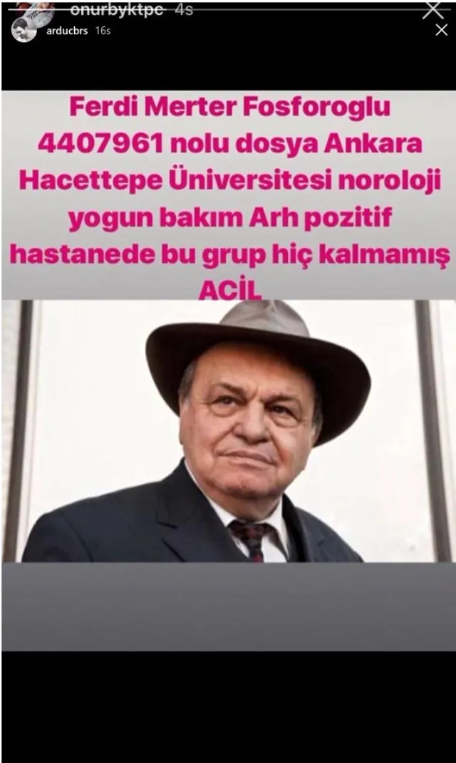 Kiralık Aşk ekibi yoğun bakımdaki Ferdi Merter'i unutmadı
