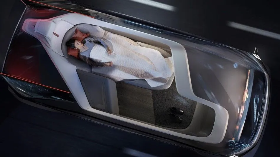 Volvo'nun sürücüsüz yataklı otomobili görücüye çıktı