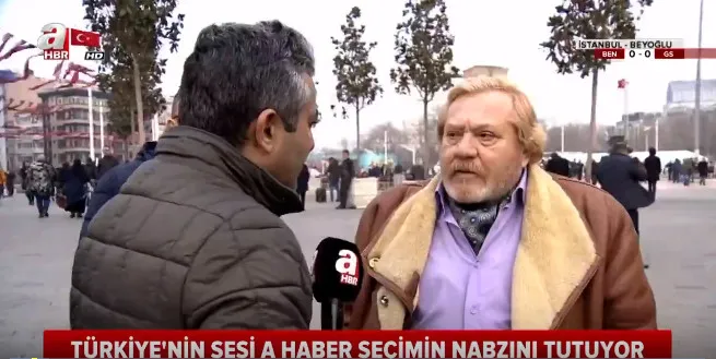 A Haber'e röportaj veren vatandaş Cast ajansına bağlı Gürsel Cephaneci çıktı