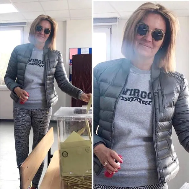 Pınar Altuğ vücut hatlarını gösteren taytıyla olay yarattı