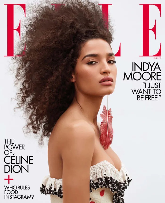 Trans birey Indya Moore Elle USA Dergisine kapak kızı oldu