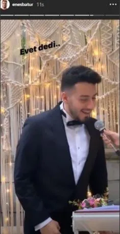 Ünlü YouTuber Enes Batur Tulu Bacı ile evlendi! İşte ilk kareler