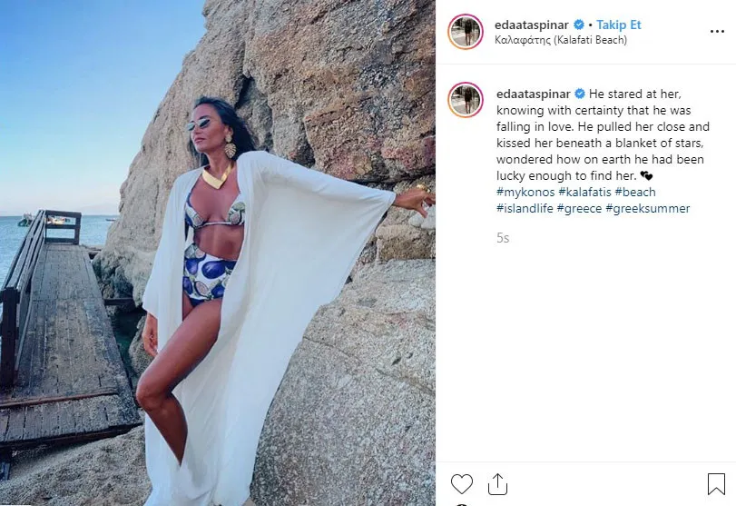 Eda Taşpınar'dan seksi ve çılgın dans videosu