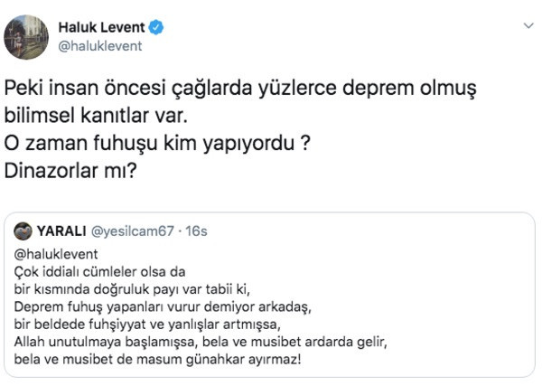 Haluk Levent Denizli depreminin ardından çileden çıktı: Fuhuşu...