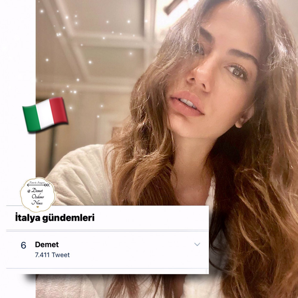 Can Yaman'dan sonra Demet Özdemir de İtalya'da