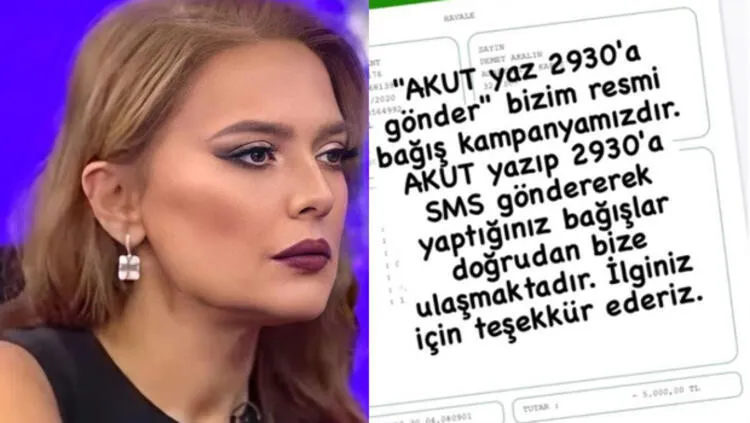 Demet Akalın'dan AKUT'a bağış