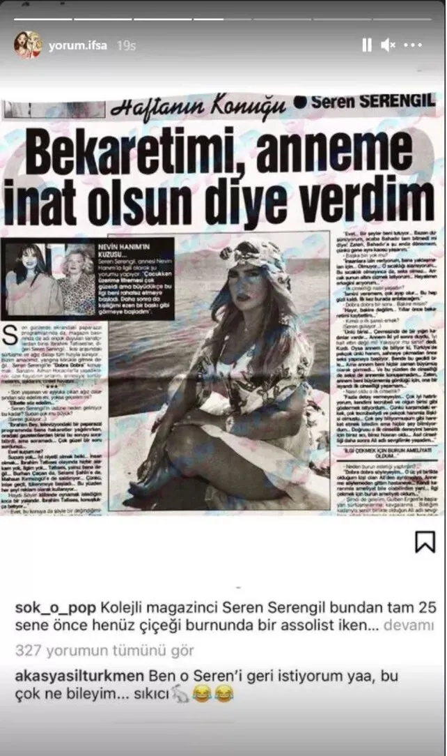 Yağmur Sarnıç'tan Seren Serengil'e şok sözler: Kız verengil..