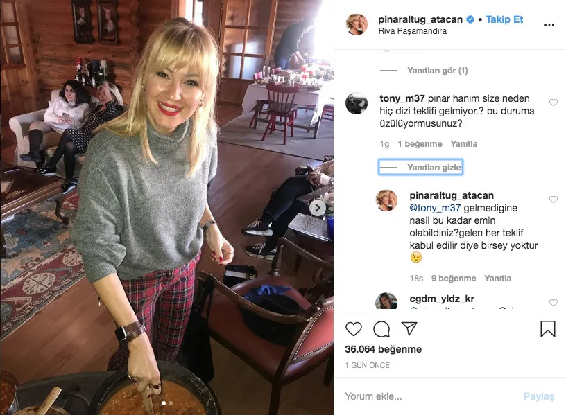 Pınar Altuğ neden dizilerde oynamadığını açıkladı!