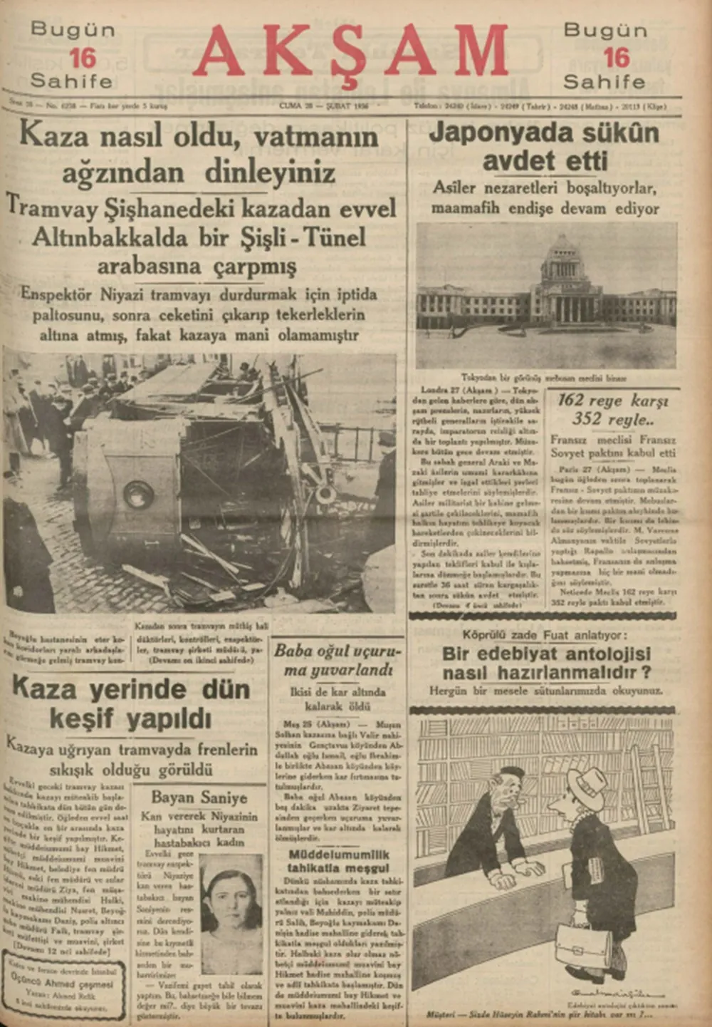 Tarihte bugünün gazete manşetleri (28 Şubat)