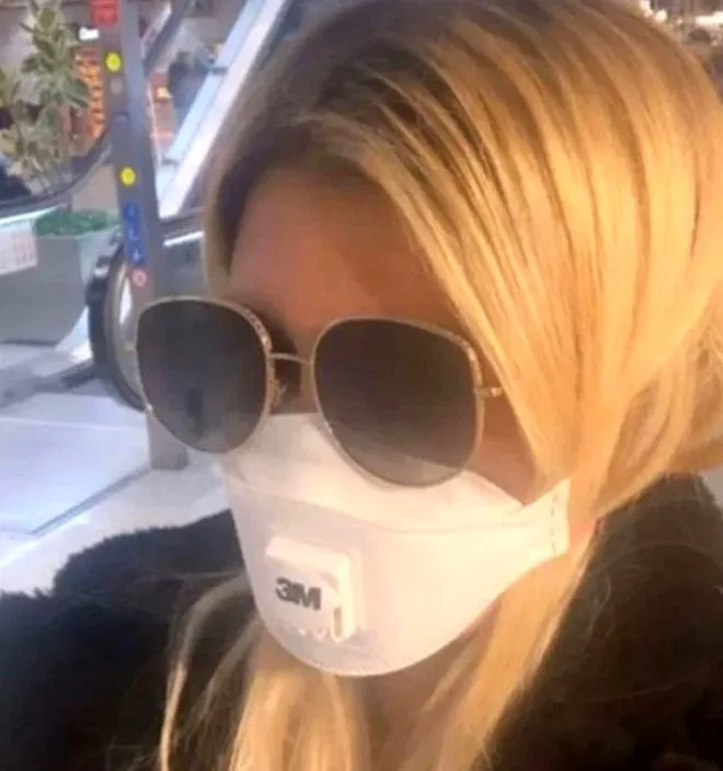 Wanda Nara koronavirüse karşı maske takarak önlem aldı