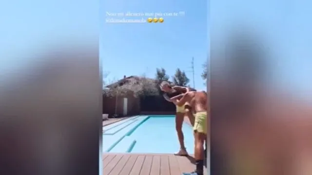 Güzel spiker Diletta Leotta'ya sulu şaka! Havuza atıldı