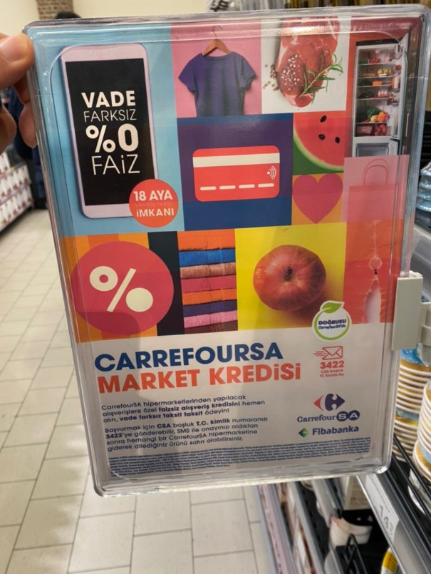 Sözün Bittiği Yer: 18 Ay Taksitle Market Kredisi