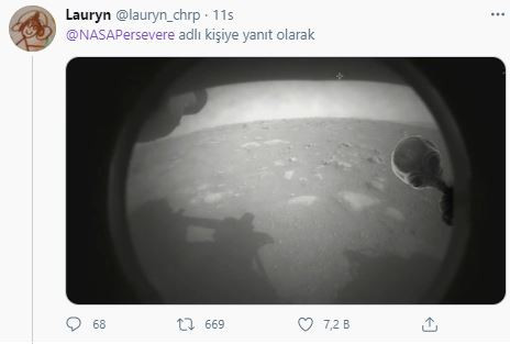 Mars'tan Gelen İlk Fotoğraf Karesi Twitter'da Goygoyu Uzaya Vurdurdu