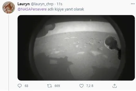 Mars'tan Gelen İlk Fotoğraf Karesi Twitter'da Goygoyu Uzaya Vurdurdu