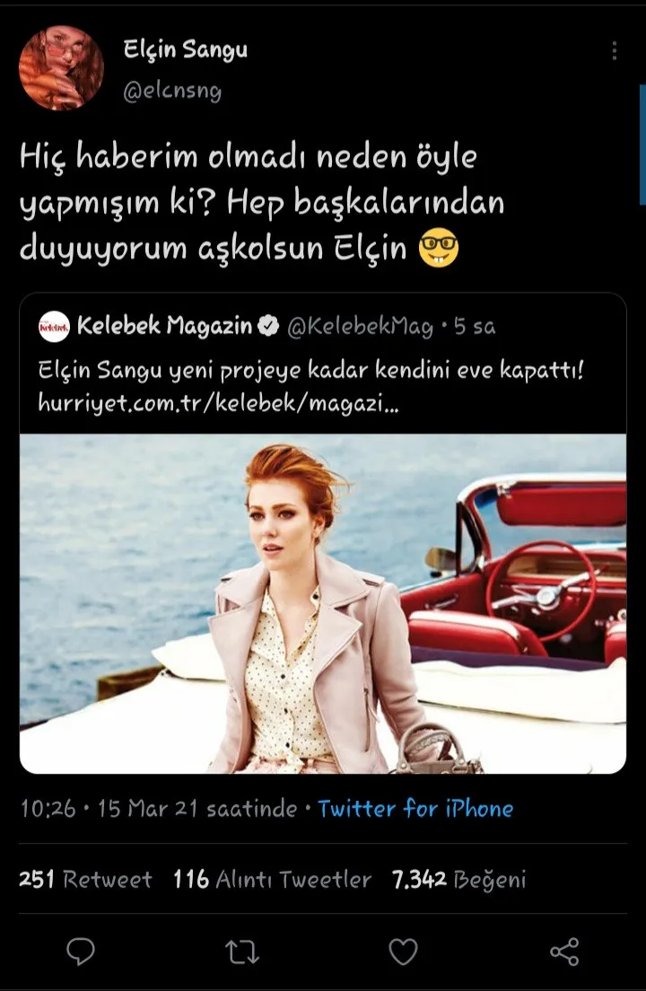 Elçin Sangu Hürriyet Gazetesi'nin Haberi Ile Dalga Geçti: Aşk Olsun Elçin!