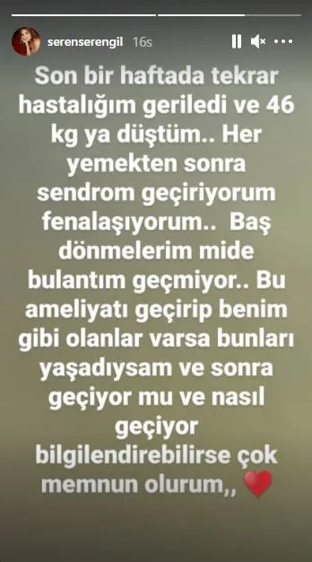 Seren Serengil'in Hastalığı Nüksetti! 46 Kiloya Düştü, Sevenlerini Korkuttu