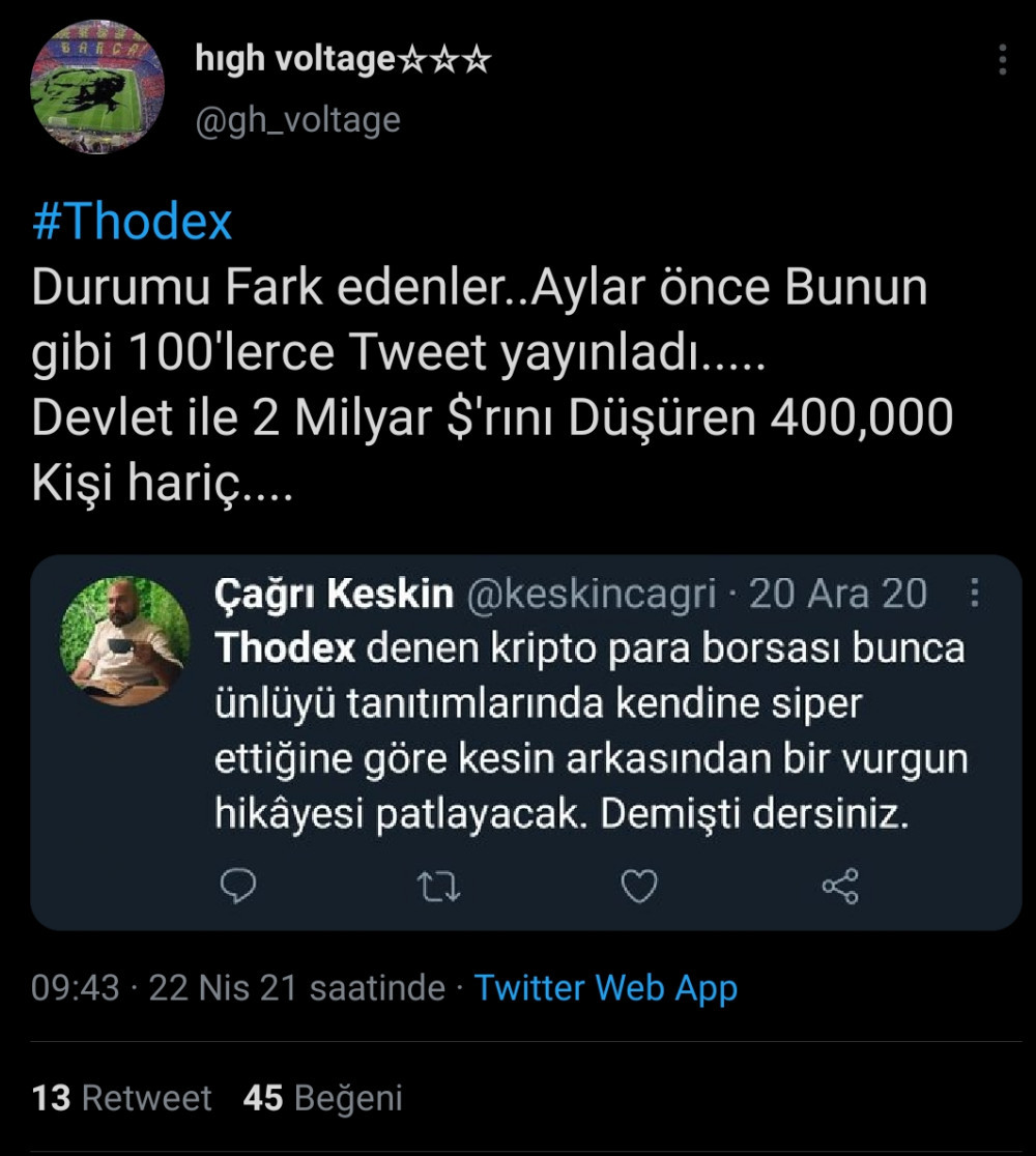 Kripto Tosuncuk Vakası: #Thodex Skandalı Sosyal Medyayı Karıştırdı
